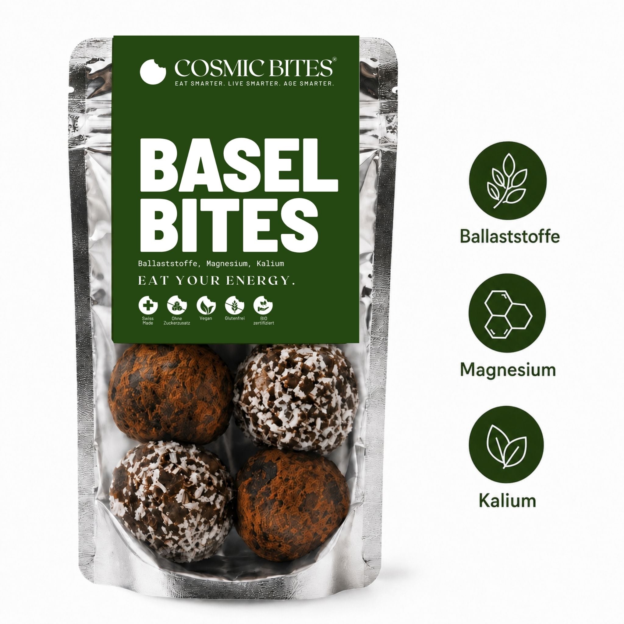 BIO Basel Bites mit Ballaststoffen, Magnesium, Kalium