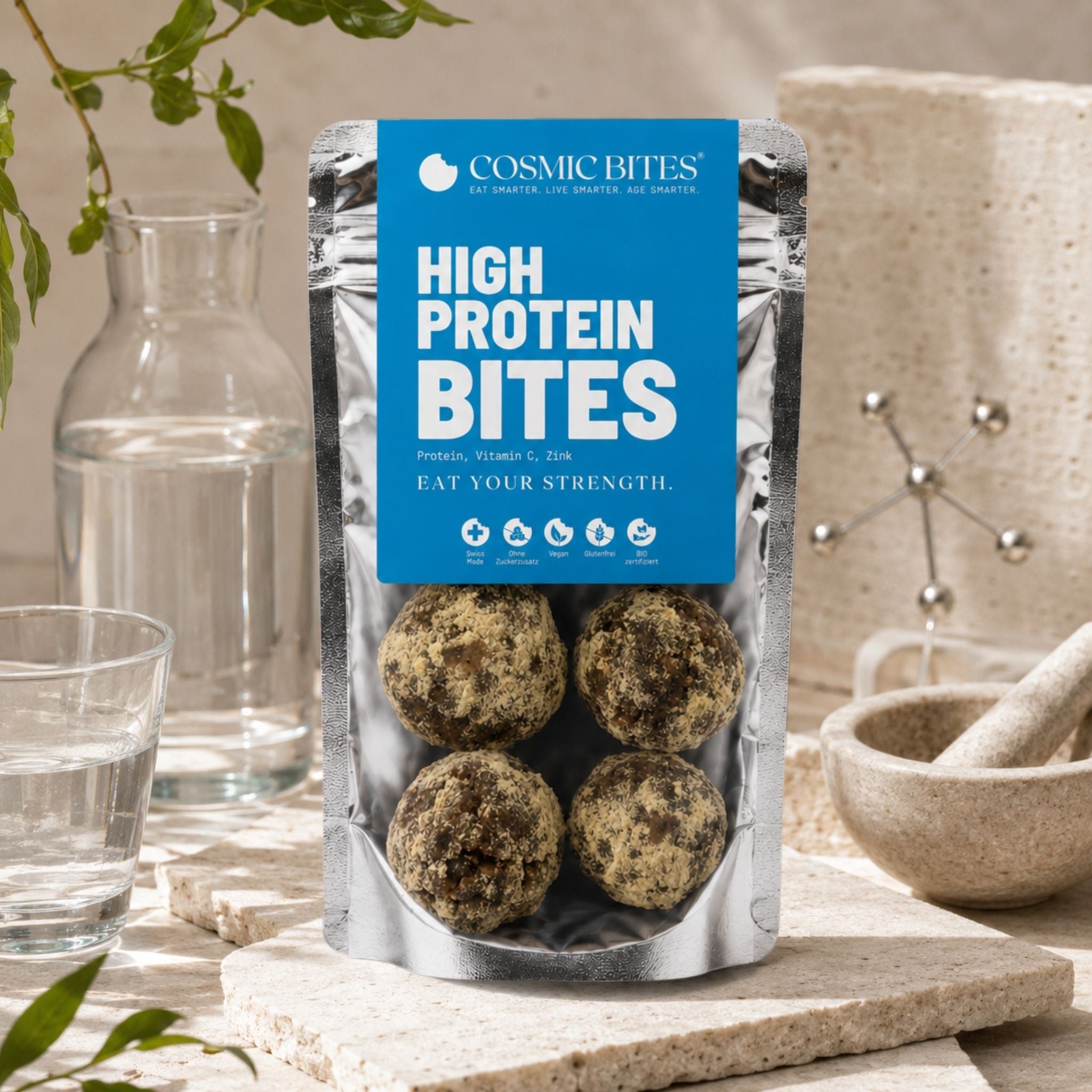 BIO High Protein Bites mit extra Protein, Vitamin C, Zink