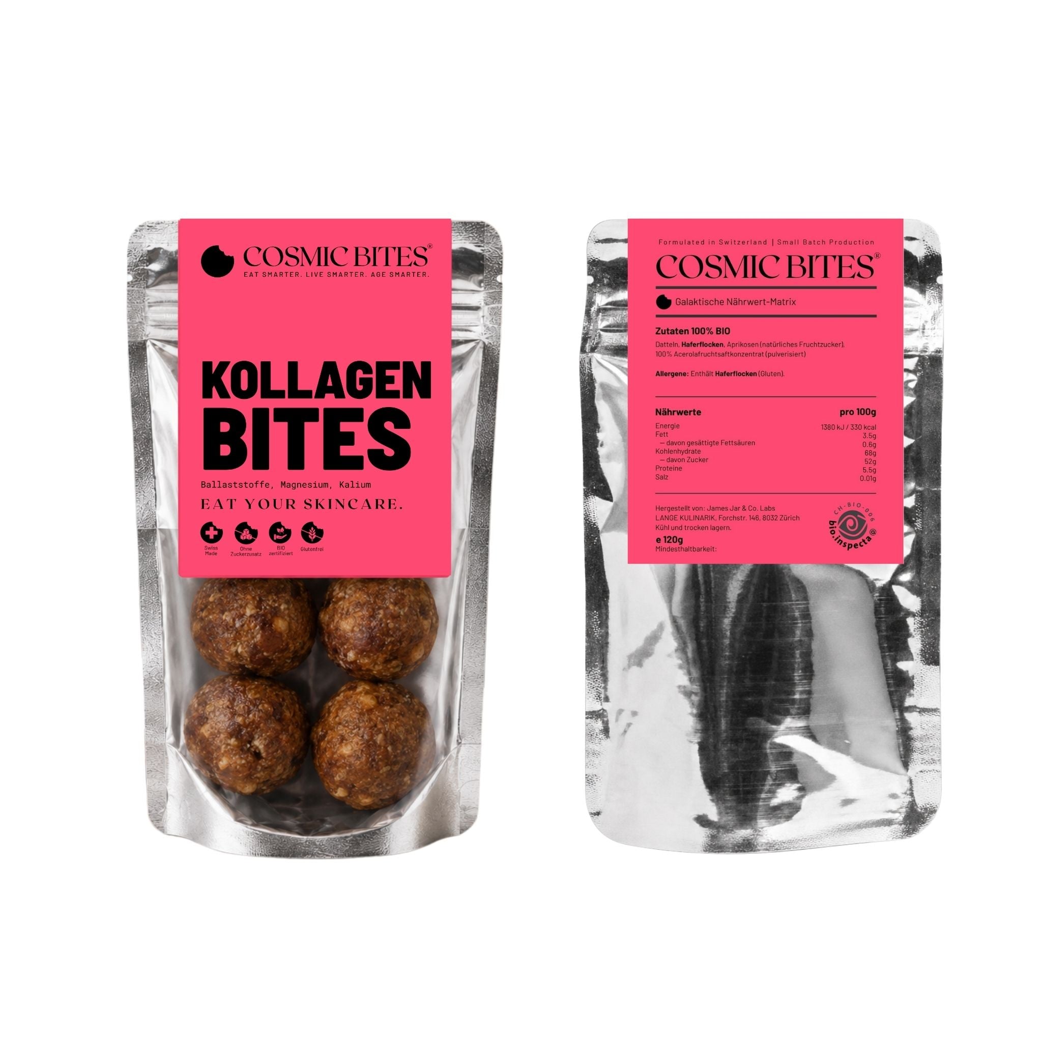 BIO Kollagen Bites mit Ballaststoffen, Magnesium, Kalium