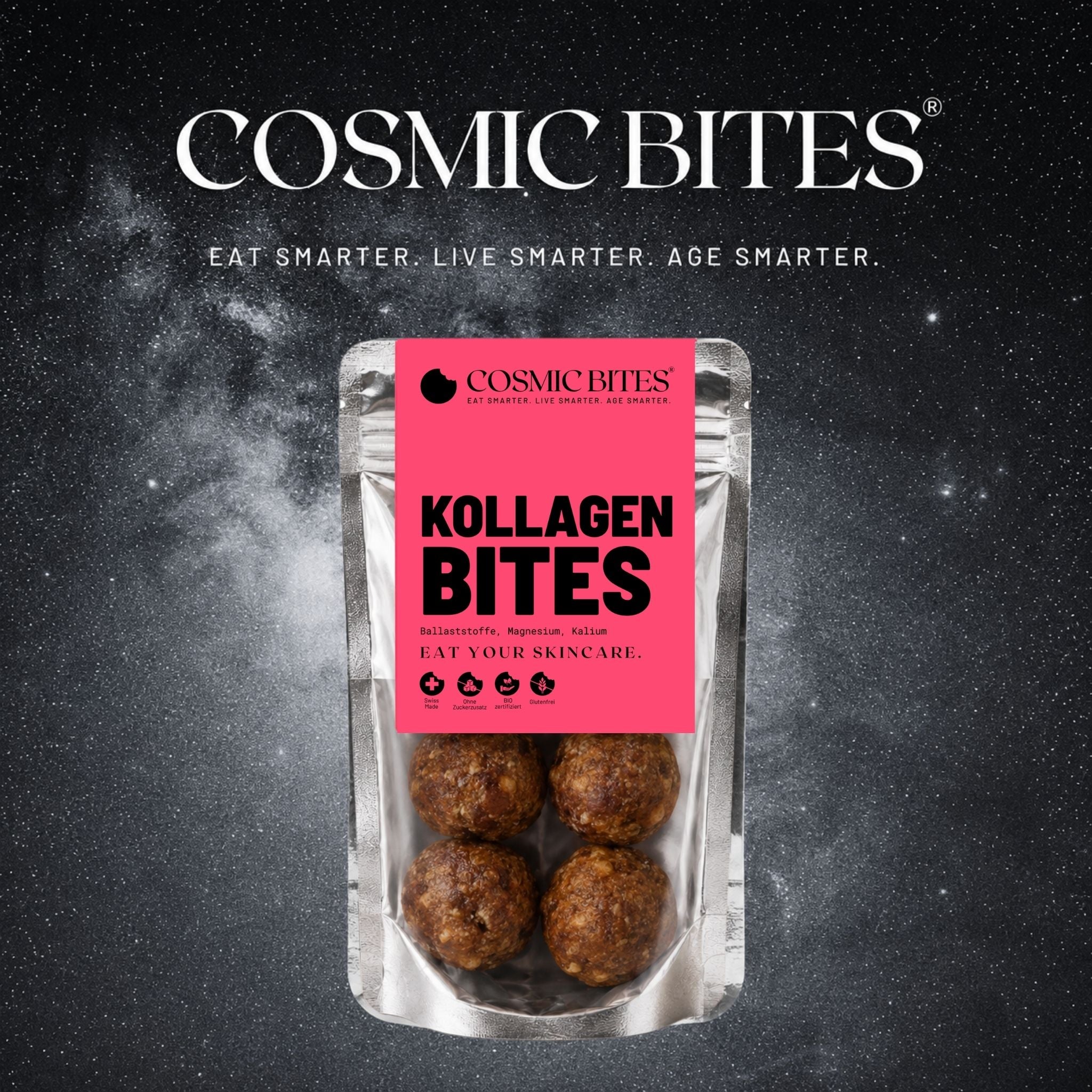 BIO Kollagen Bites mit Ballaststoffen, Magnesium, Kalium