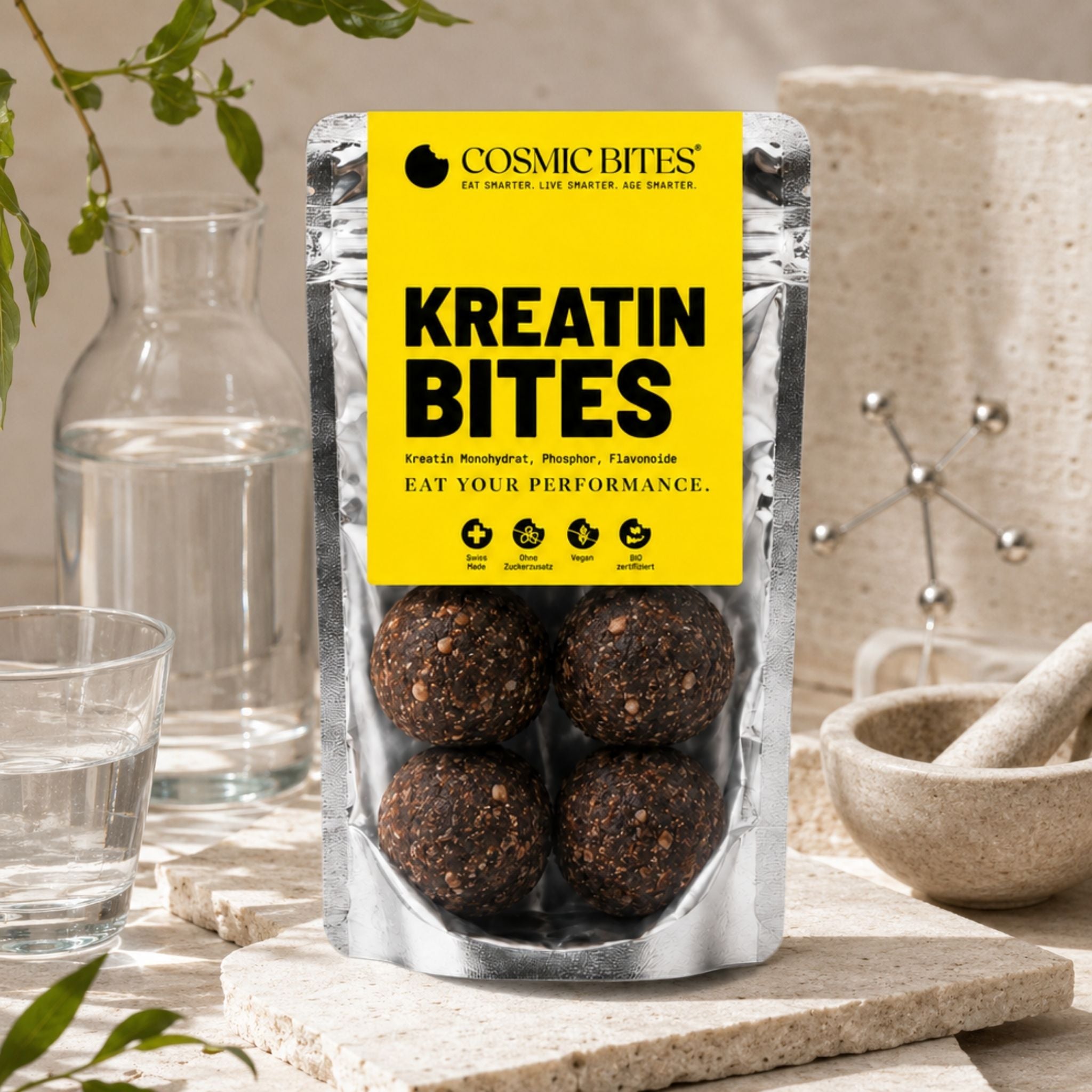 BIO Kreatin Bites mit Kreatin Monohydrat, Phosphor, Flavonoide