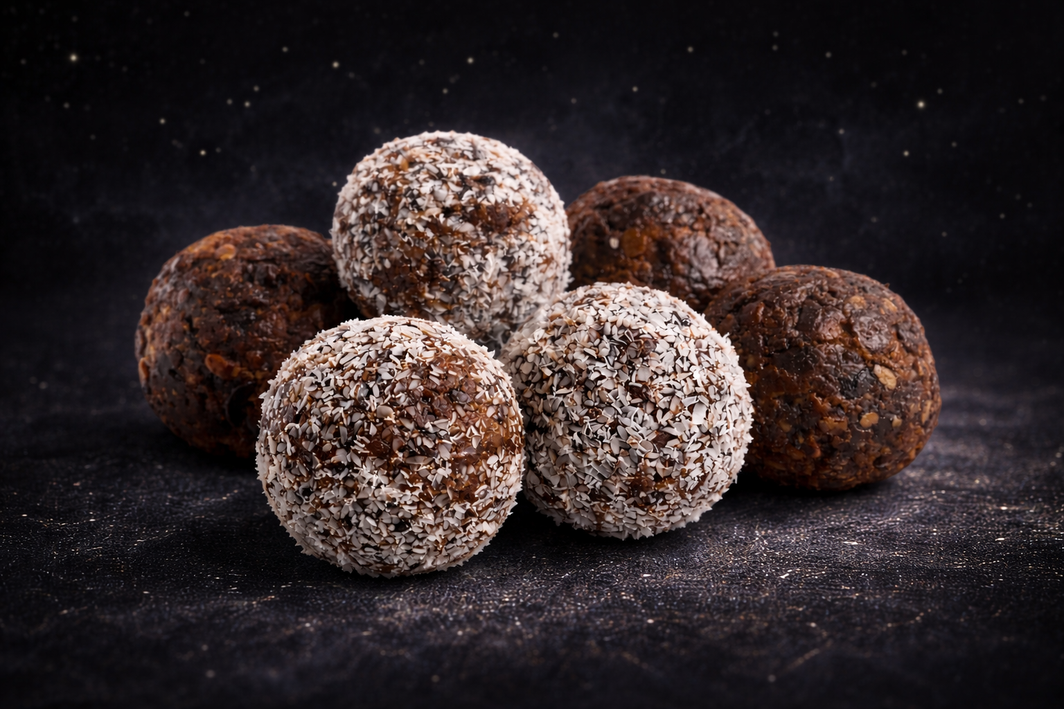 BIO Züri Bites – Datteln, Haselnüsse, Cranberries, 100% Kakao, Kokosraspeln