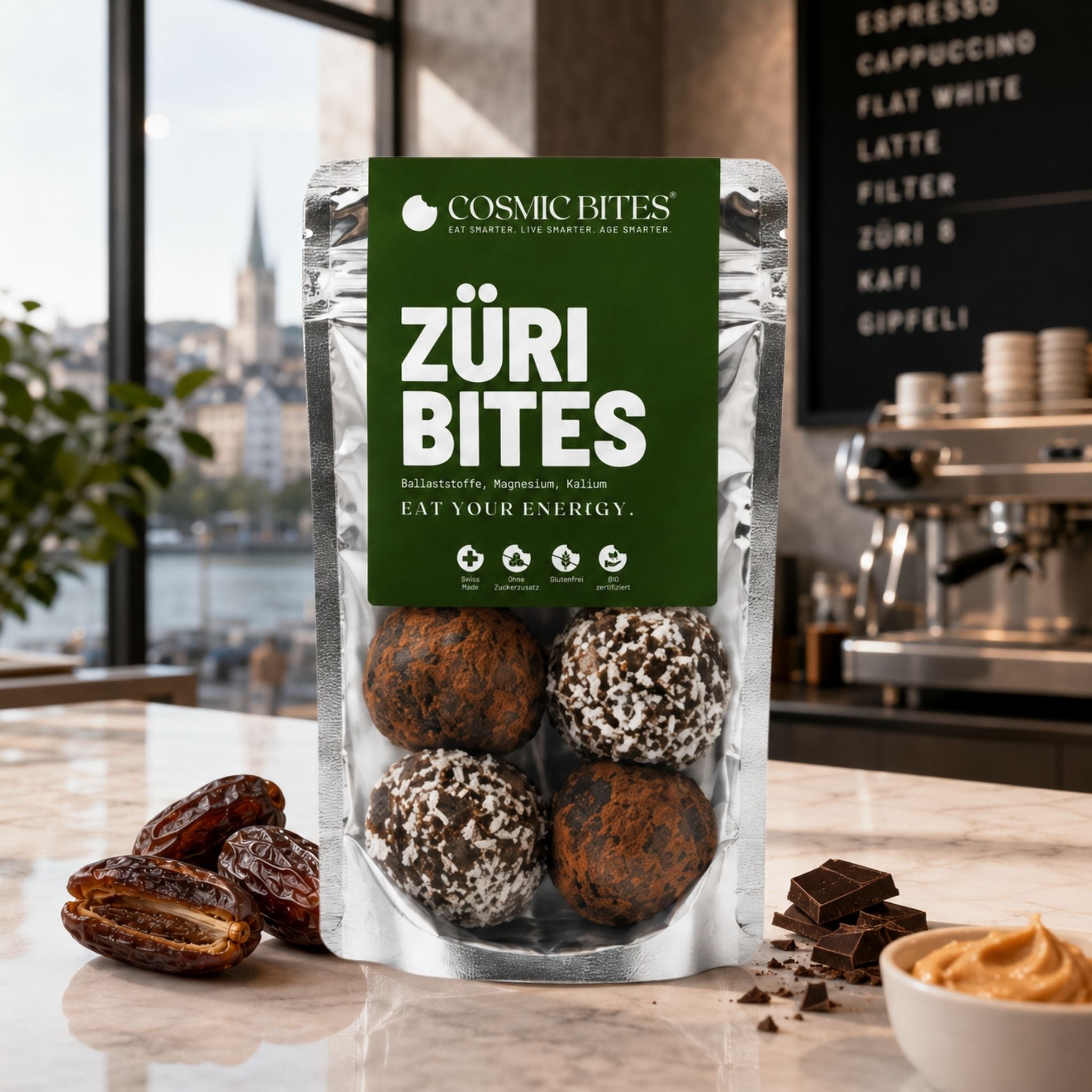 BIO Züri Bites mit Ballaststoffen, Magnesium, Kalium