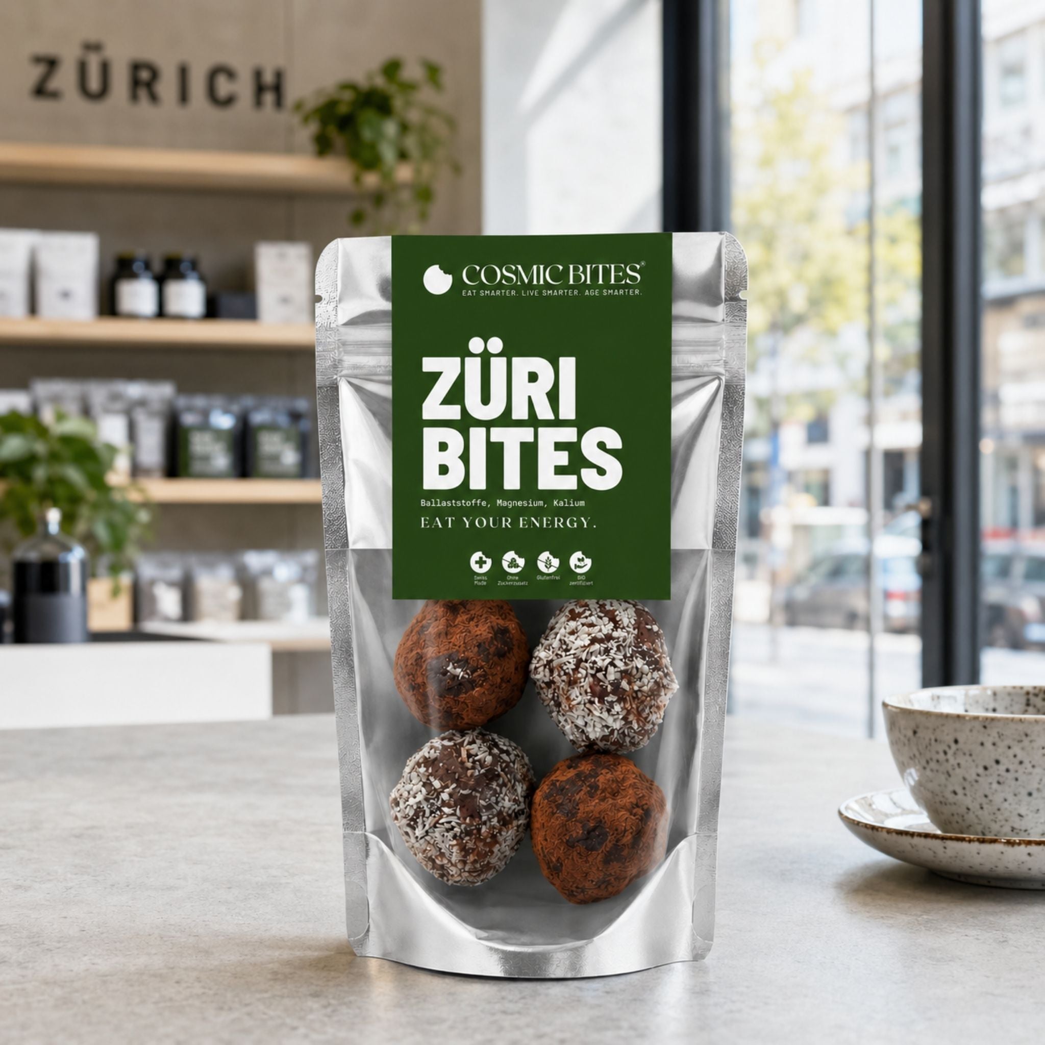 BIO Züri Bites mit Ballaststoffen, Magnesium, Kalium
