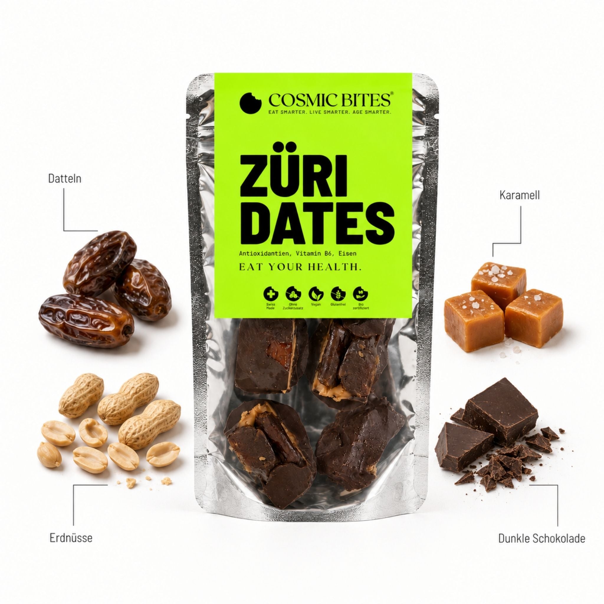 BIO Züri Dates mit Antioxidantien, Vitamin B6, Eisen