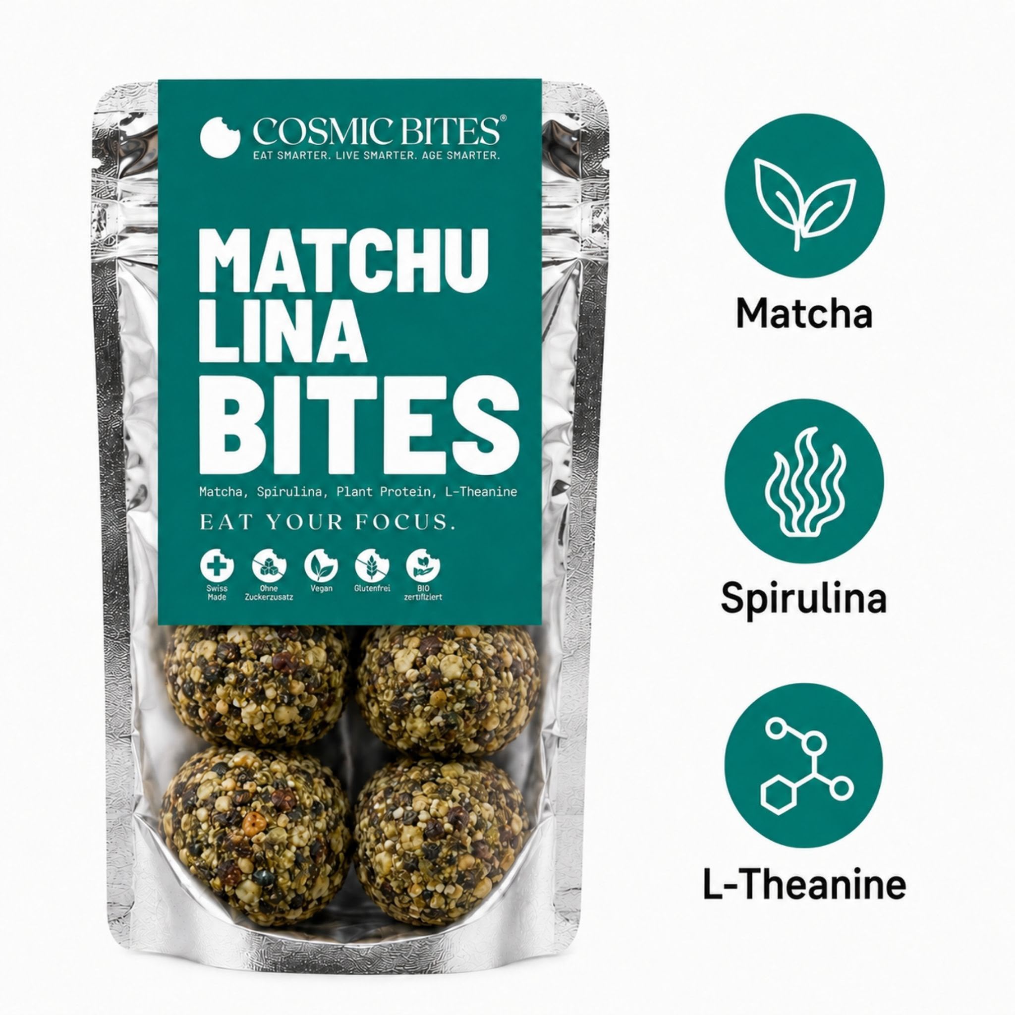 Matchulina Bites – Zutaten Übersicht
